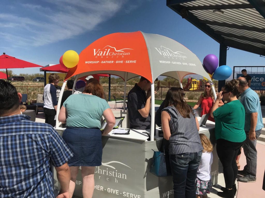 Vail Christian Church Gazebo at an event